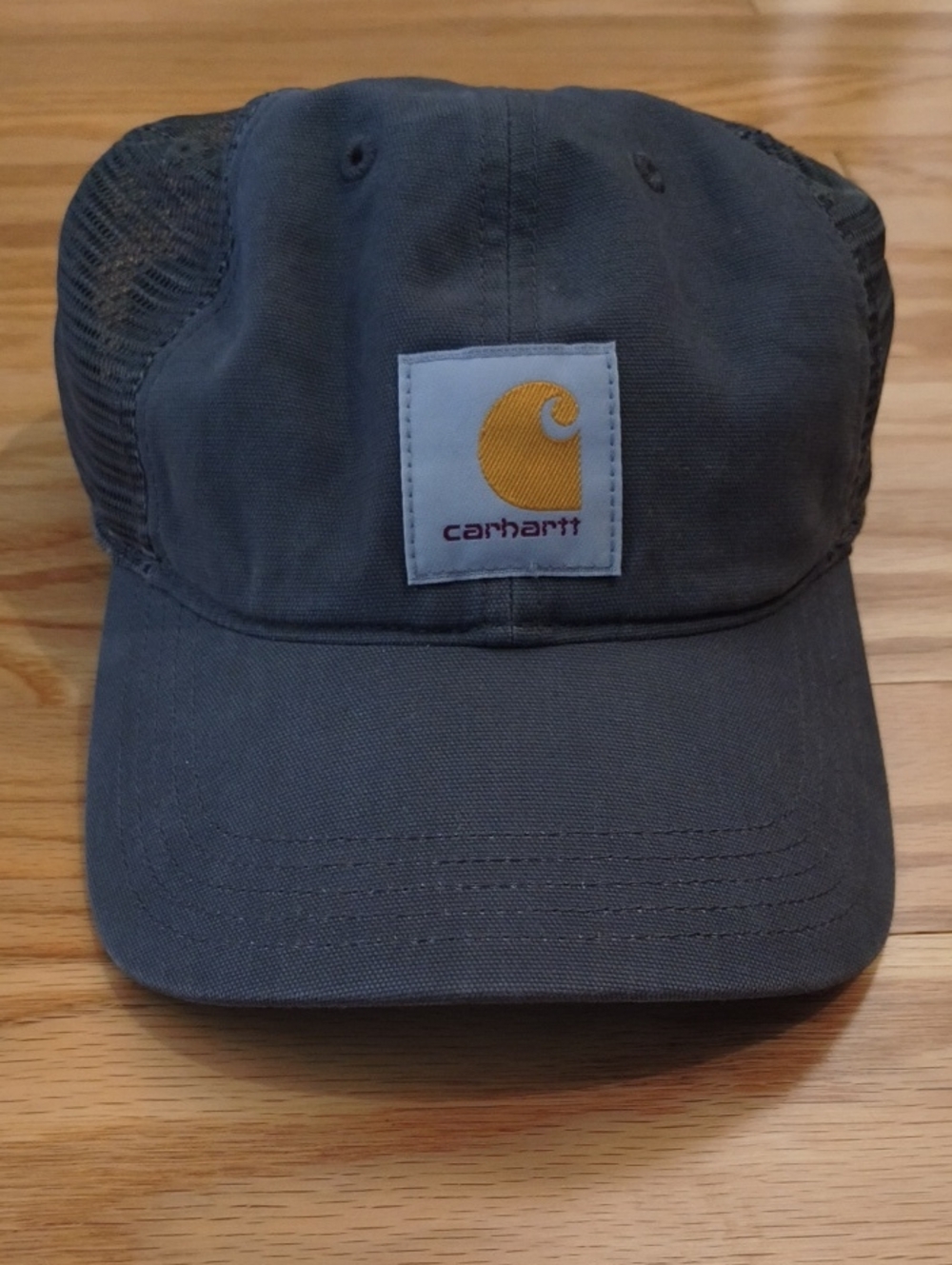 Carhartt Dark Gray Mesh Back Logo Baseball Cap NWOT